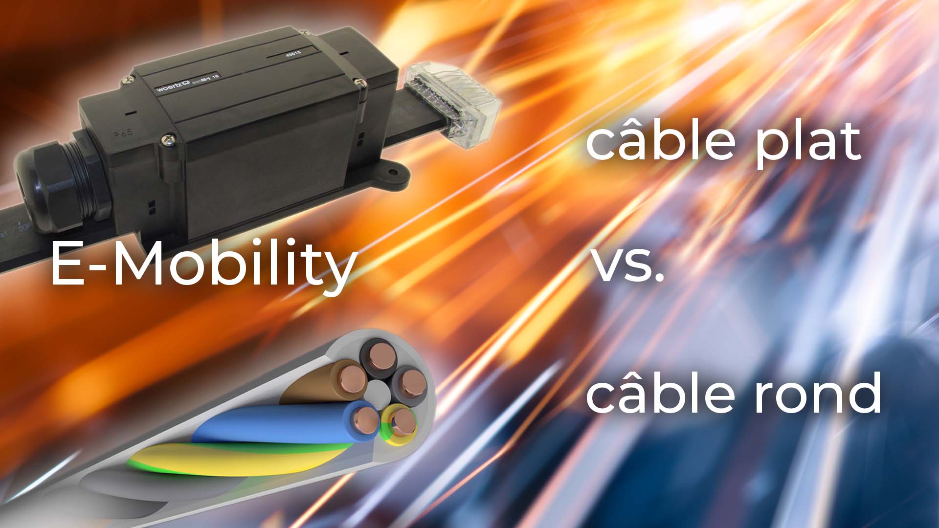 e mobility câble plat vs câble rond